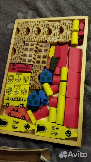 Деревянный конструктор город