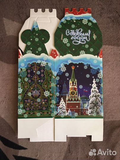 Картонная упаковка для новогодних подарков