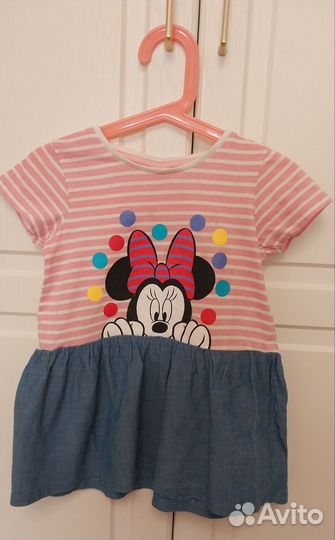 Кофта и платье Minnie mouse Disney