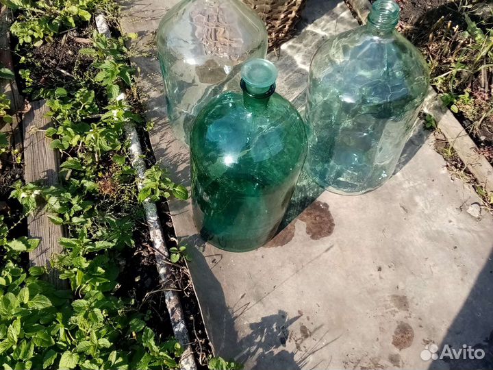 Бутыли стеклянные СССР 10,20,50 литров трасса М4