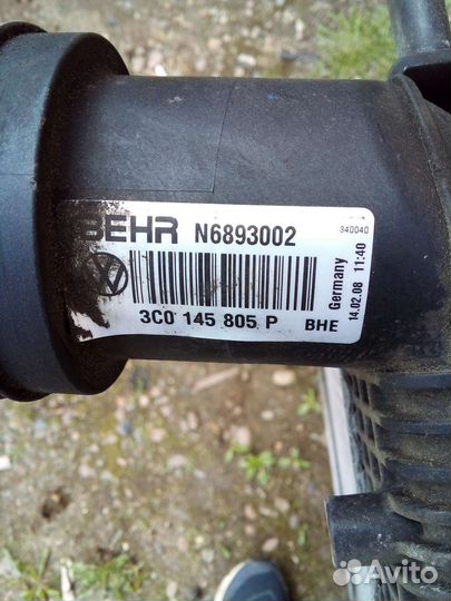 Радиатор интеркулера volkswagen diesel