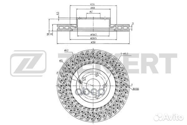 Диск торм. перед. MB E-Class (211) 06- S-Class