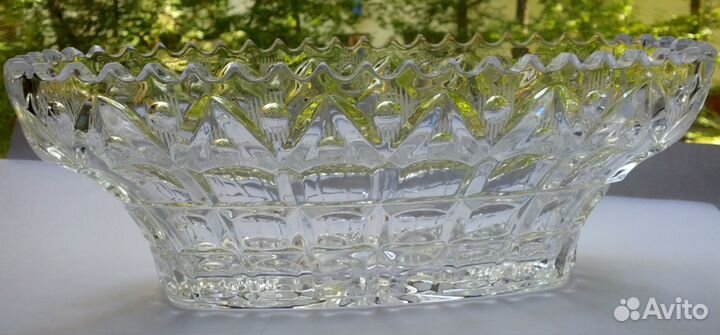 Ваза хрустальная 25х12,5 см, СССР