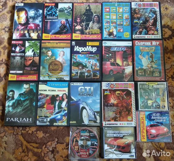 CD и DVD диски с играми