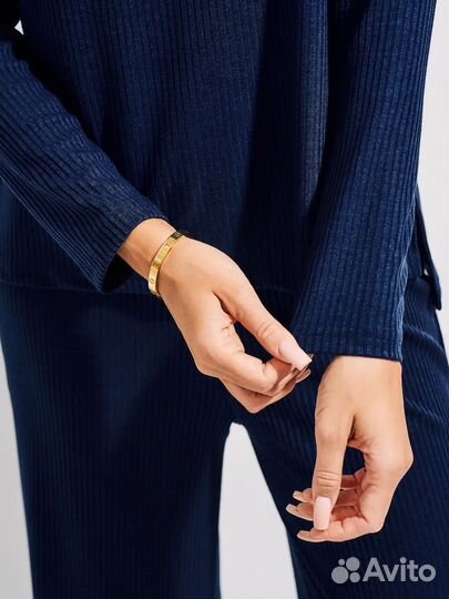 Костюм двойка, женский, 44-46, новый, синий