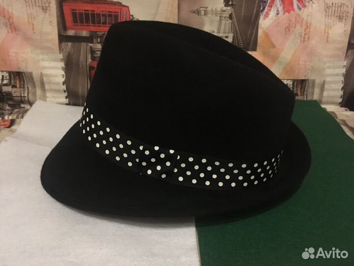 Шляпа женская черная