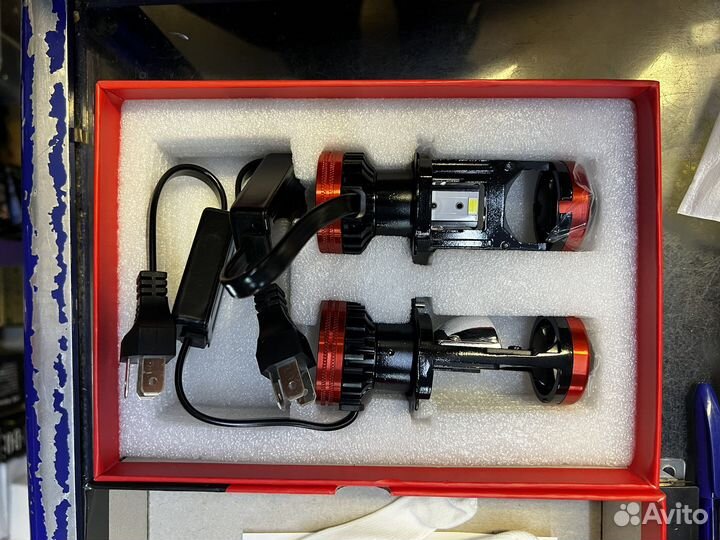 Светодиодные лампы led h4 с линзами