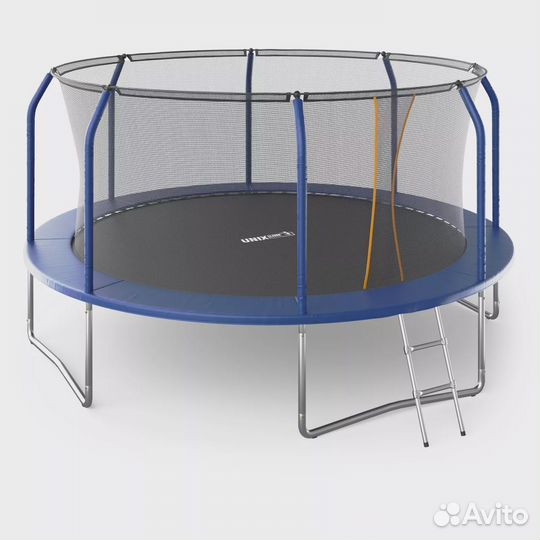 Батут unix Line supreme basic 14 ft (blue)