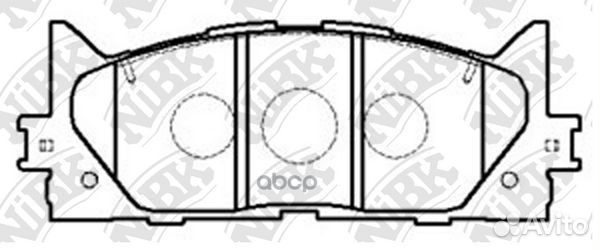 Колодки пер. toyota camry 06 PN1521 NiBK