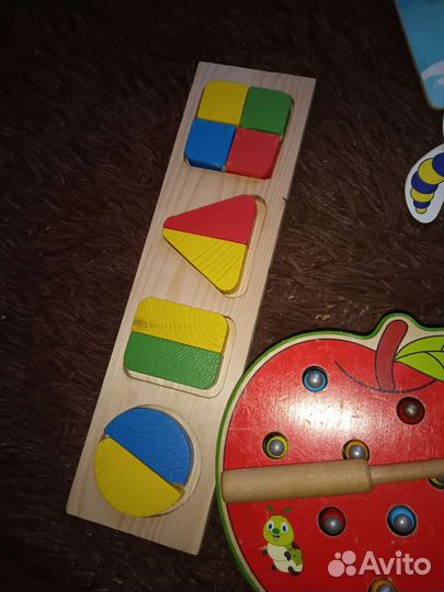 Развивающие игрушки деревянные пакетом
