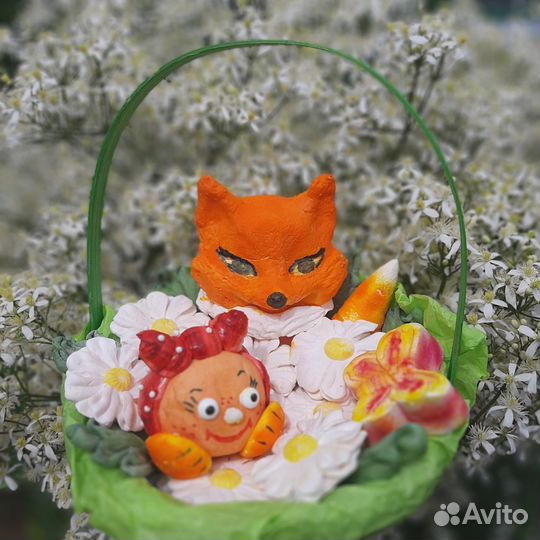 Сладкий подарок из зефира для детей