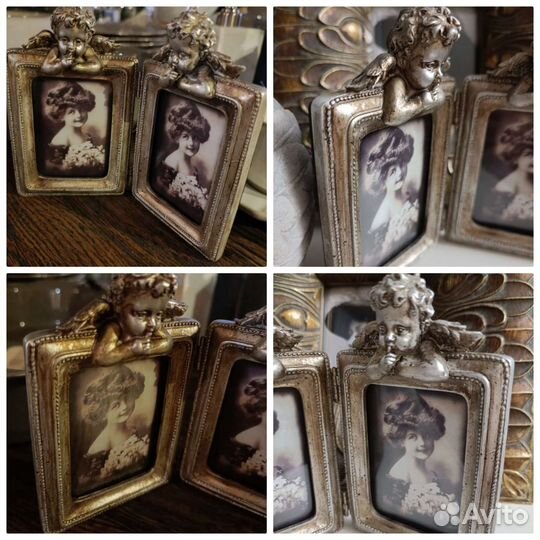 Книга Ундина винтаж фото рамка ангел