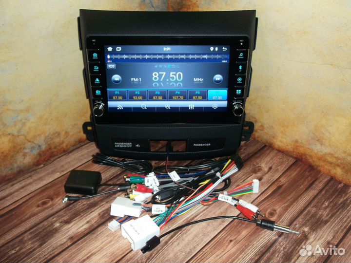 Магнитола Peugeot 4007 Android физические кнопки
