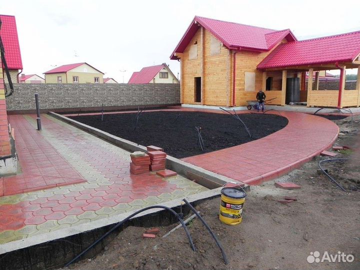 Укладка тротуарной плитки