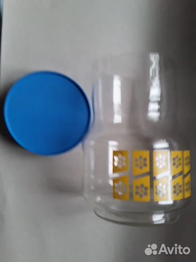 Банка для сыпучих, стеклянная, 1 л, пр-во СССР