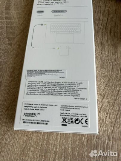 Блок питания Apple 140w + кабель USB-C to Magsafe