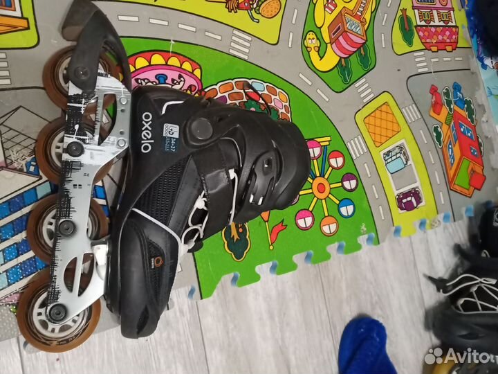 Ролики oxelo раздвижные размер 34-37