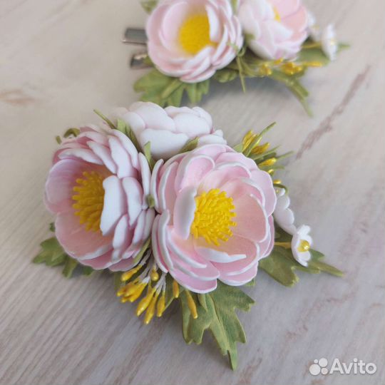 Заколка для волос ручной работы подарок