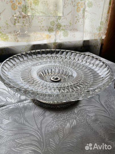 Хрустальная фруктовница