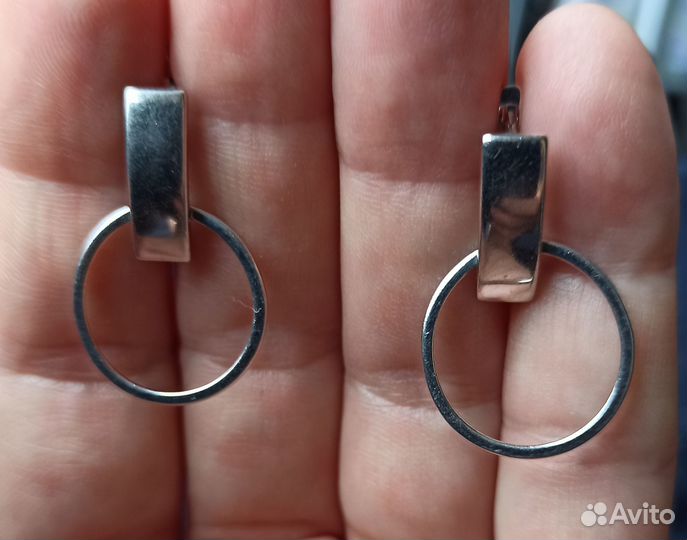 Серьги серебро 925
