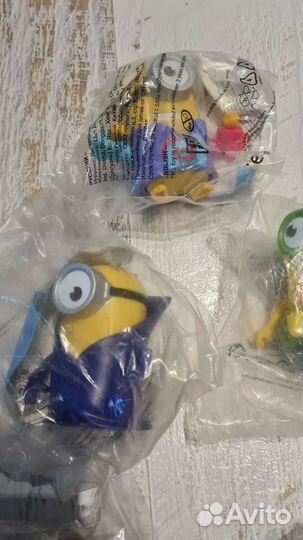 Миньоны из макдональдса в упаковках гадкийЯ 1