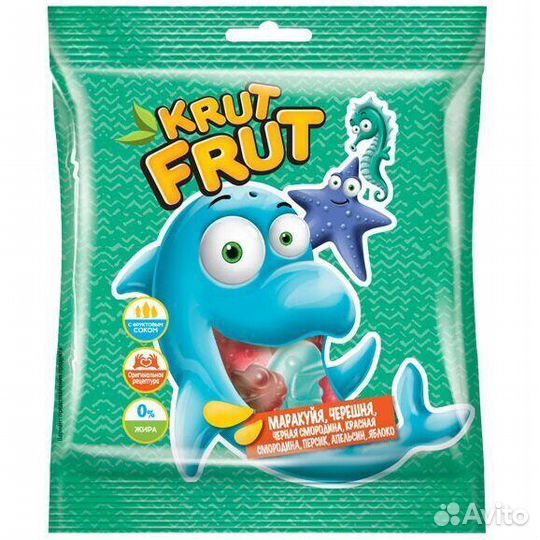 Мармелад Krut Frut Обитатели Подвод Мира 70г (опт)