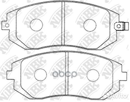 Колодки тормозные дисковые перед PN7460 NiBK