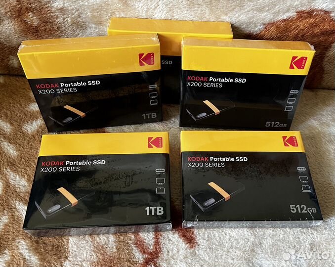 Внешний накопитель kodak X200 - 1 Тб / 512Гб