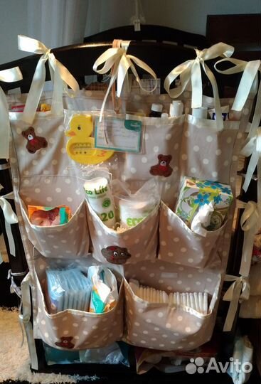 Органайзер кармашки на кроватку