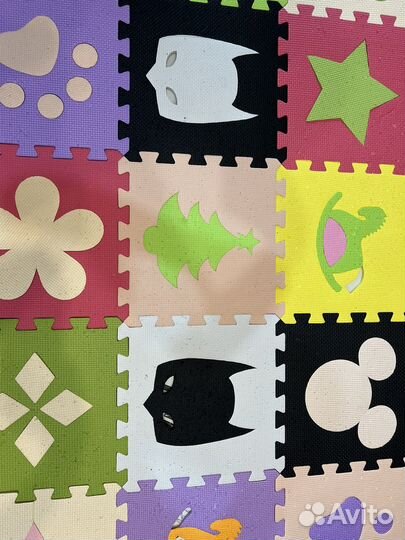 Детский коврик пазл большой