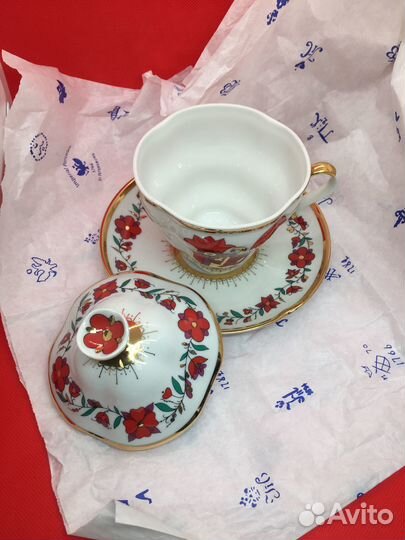 Чашка с блюдцем с крышкой ифз