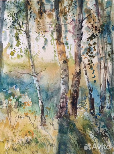 Картина Акварель пейзаж