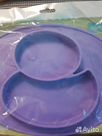 Тарелка детская силиконовая