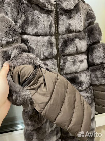 Шуба из меха кролика