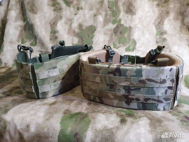Пояс тактический мох, мультикам (+кевлар)