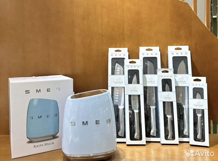 Набор ножей smeg 8-19 см