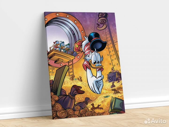 Картина денежная на холсте 