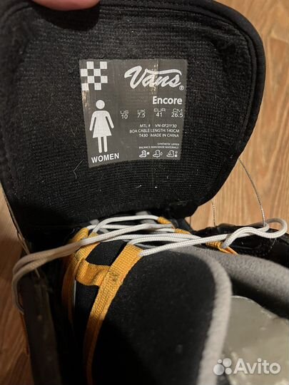 Сноубордические ботинки vans encore boa