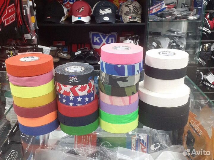 Лента для клюшки хоккейной blue sports