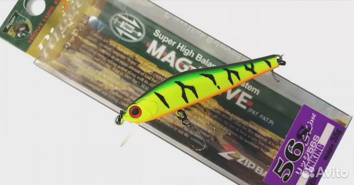 Воблеры Zipbaits Rigge 56S (4 цвета). Оригинал