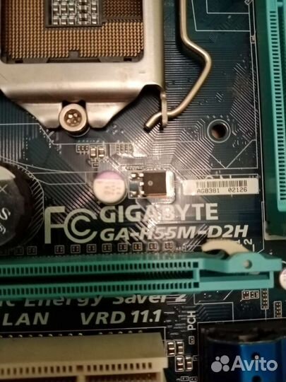 Материнская плата lga 1156 Gigabyte GA-H55M-D2H