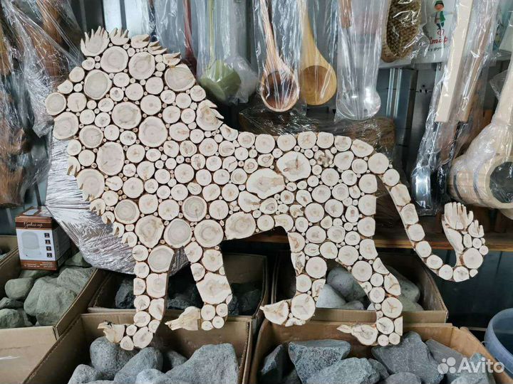 Фигуры из спилов можжевельника