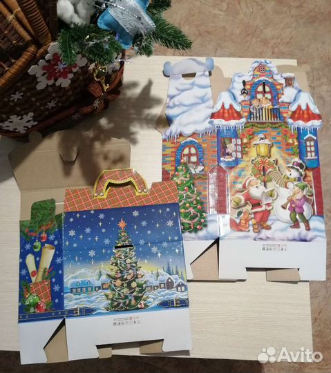 Коробка подарочная новогодняя