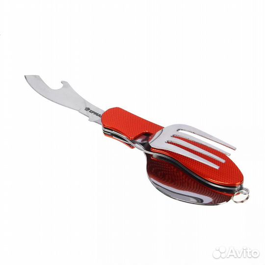 Набор туристический :нож, ложка, вилка, открывалка