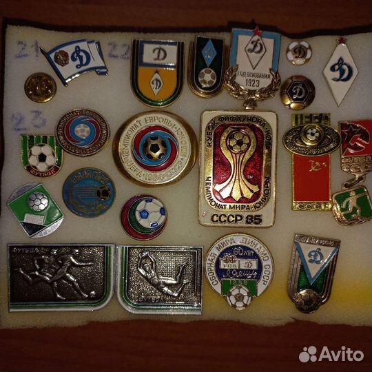 Значки футбольных клубов СССР, России, зарубежья
