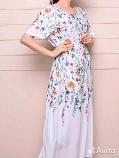 Летние женские платья 52-54-56 размер