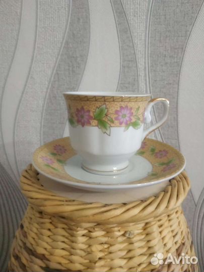 Чашки с блюдцами,четыре пары