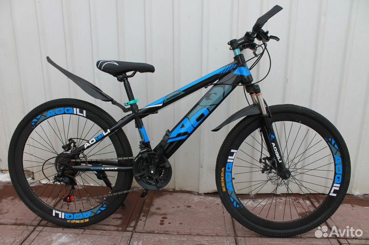 Скоростной велосипед Синий новый