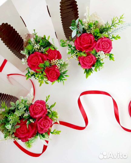 Букет из мыла ручной работы