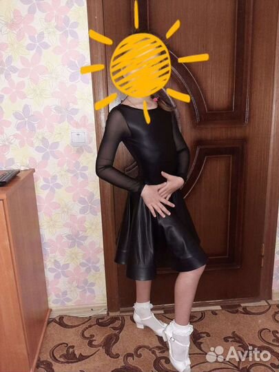 Рейтинговое платье для бальных танцев 7-9 лет
